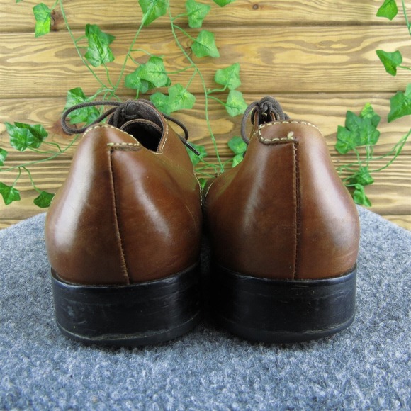 Cole‎ Haan C08189 Men Derby Oxfords Shoes Brown Leather Lace Up Size 10.5 Medium main image 4